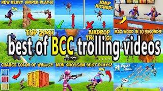 Fortnite one hour best of BCC trolling videos Funny Fails and WTF Moments