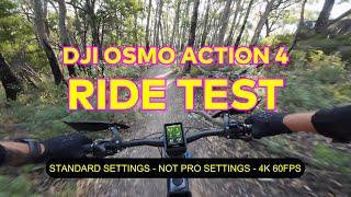 DJI Osmo Action 4 - Standard Settings MTB Ride Test