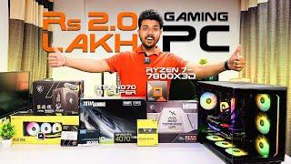 Rs 2 Lakh Gaming & Editing PC Build 2024  AMD Ryzen 7 7800X3D & RTX 4070 Ti SUPER 