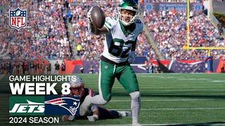 New York Jets vs. New England Patriots Game Highlights  NFL 2024 Season Week 8