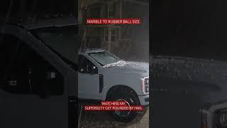 2024 Super Duty sounded by hail....aint that some sh#t...#shorts #ford