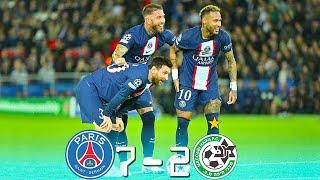 PSG 7 - 2 Maccabi Haifa ● UCL 2022  All Goals & Extended Highlights