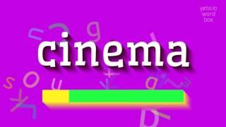 CINEMA - HOW TO PRONOUNCE CINEMA? #cinema