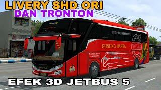 livery bussid shd ori gunung harta volvo b11R  efek 3D jetbus5.bussid