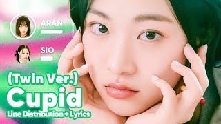 FIFTY FIFTY - Cupid Twin Version Line Distribution + Lyrics Karaoke PATREON REQUESTED