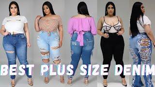 7 Best Plus Size Denim  #shorts                                   Links in the description