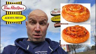 Tim Hortons New Savoury Pinwheels Carmelized Onion & Parmesan & Red Chili & Swiss