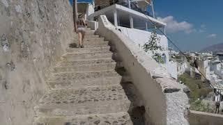 Streets of Santorini Greece.