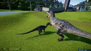 **Jurassic World Evolution Acrocanthosaurus vs Baryonyx**