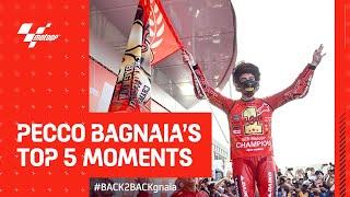 Pecco Bagnaias Top 5 Moments   2023 #MotoGP World Champion