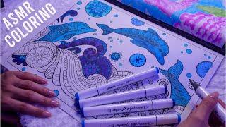 ASMR Color With Me Coloring Book Markers Whisper