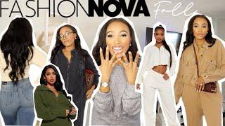 FASHIONNOVA COZY AUTUMN FALL TRY ON HAUL 