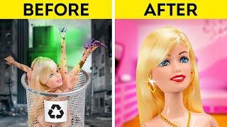 Barbie Transformation  Barbie Doll Makeover Hacks And Crafts 