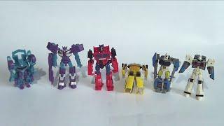 Mini Transformers  Optimus Prime Bumblebee Megatron Galvatron Ultra Magnus Steeljaw Bluestreak