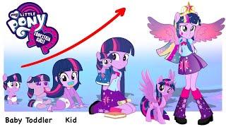 Equestria Girls Growing Up EVOLUTION  Cartoon Wow