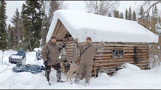 НОЧЕВКА В ТАЕЖНОЙ ИЗБЕ. ОХОТА БЫТ ГОТОВКА ЕДЫ.