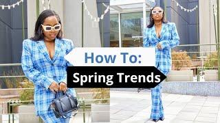 HOW TO SPRING TRENDS - ZARA X ASOS I Lace Mesh Sequins Plaid and More