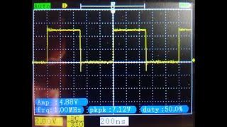 FNIRSI 1C15 - лучший осциллограф начинающего радиолюбителя тест меандра сравнение с RIGOL DHO812