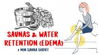 Saunas help with water retention and edema.