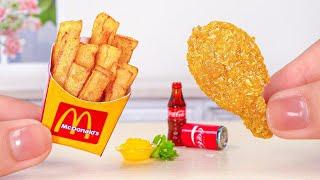 Awesome Miniature Crispy McDonalds Fried Chicken Recipe  Perfect Tiny Food Made By Tiny Cakes