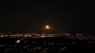Czerwony księżyc z drona  Red Moon from a drone  Красная луна с дрона