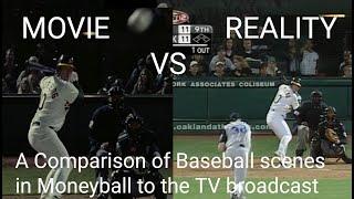 Moneyball Scenes Compared to TV Broadcast