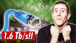 Worlds Fastest Internet - 1.6 TERABITS per Second