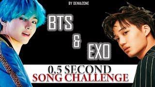 BTS vs EXO GUESS 05 SEC SONG CHALLENGE -  WHICH FANDOM ARE YOU?