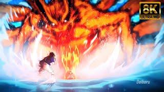 THIS IS 8K ANIME Naruto 20th Anniversary - Naruto Vs Sasuke