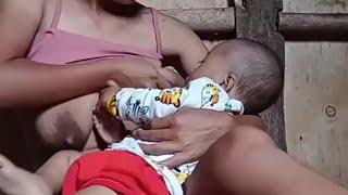 12 years Mom breastfeeding her cute baby  @silalovemarriage5831@sonalifestyle5067