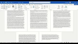 How to view multiple pages in a Word document