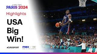 USA vs Puerto Rico  Anthony Edwards & Joel Embiid Dominate   #Paris2024 #Olympics