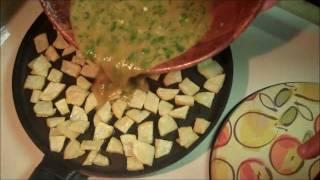 Libyan Egg Potato Omelet - عجة دحى بالبطاطا