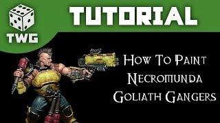 Games Workshop Tutorial How To Paint Necromunda Goliath Gangers Yellow Scheme