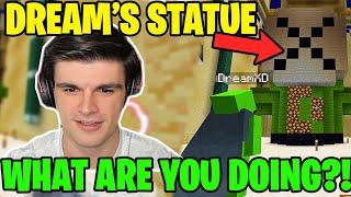DreamXD Reacts To Foolishs DREAM STATUE In Summer House Dream SMP