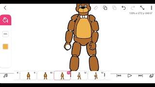 FlipaClip - FNAF animation timelapse  Freddy Fazbear