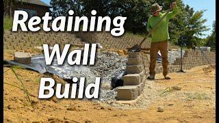 Former Engineer Builds Retaining Wall