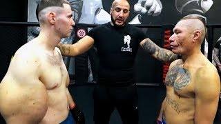 Fighter with BIG ARMS clashes the Old man  Strange MMA Fight HD