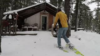 THE TENT. Winter Tent Check. Making sure everything is ok. Snowshoe Lake Crossing. Backwoods Cabin.