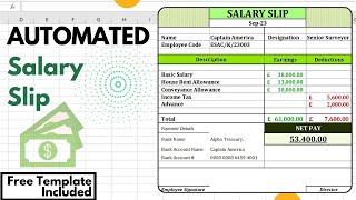 Automate Your Payroll Creating Simple Salary Slips in Excel  Payroll Management