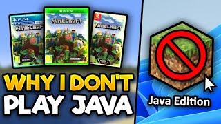 Why I DONT Play Minecraft Java Edition Controversial