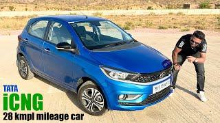 Kya Ye CNG car 8 lakh mai sahi hai? - 2024 New TATA Tiago iCNG amt real road test and drive review