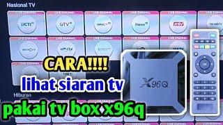 cara nonton siaran tv pakai tv box x96q