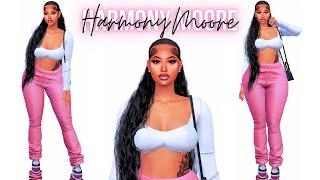 Sims 4 CAS  Harmony Moore  Sim Download  CC Folder