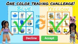 ONE COLOR TRADING CHALLENGE In ADOPT ME ROBLOX