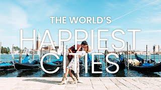 HAPPIEST CITIES IN THE WORLD 2024  Happiness Index by City Around the World #travel #happiness