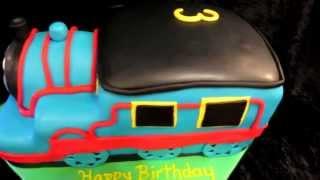 How to Make a 3D Thomas the Train Cake