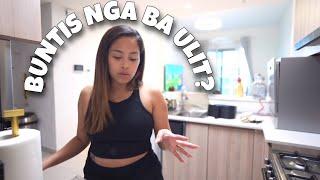 BUNTIS NGA BA?  weight gain at weight loss prepping meals for my kids school run