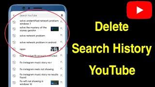 How to Delete Search History on YouTube App  Clear YouTube Search History