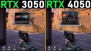 RTX 3050 vs RTX 4050 - Laptop Gaming Test - How Big is the Difference?  Tech MK